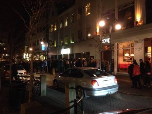 They then hit the city nightlife after.