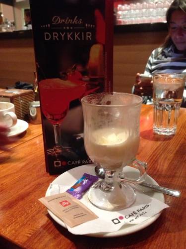 My usual became Irish coffee.