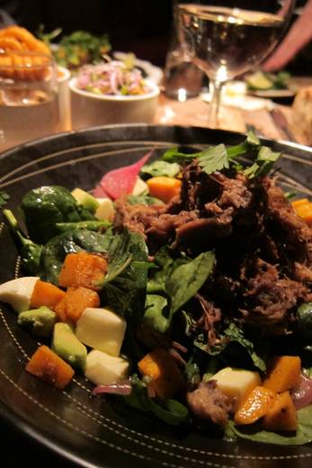 Duck salad.