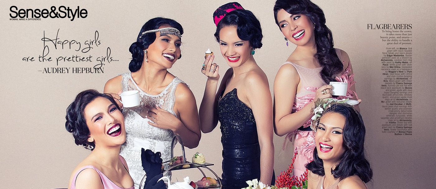 Behold Beauty Queens: Binibining Pilipinas 2014 Winners for Sense & Style Magazine
